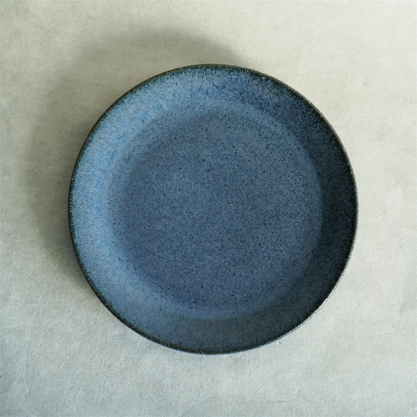 小澤基晴すみれ7寸リム皿